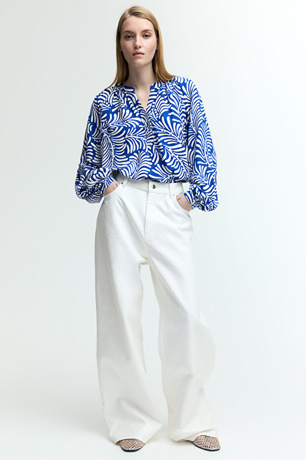 Balon Kollu Bluz - 3