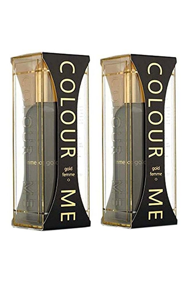 قطعتان من عطر كولور مي فيم جولد أو دو تواليت 100 مل