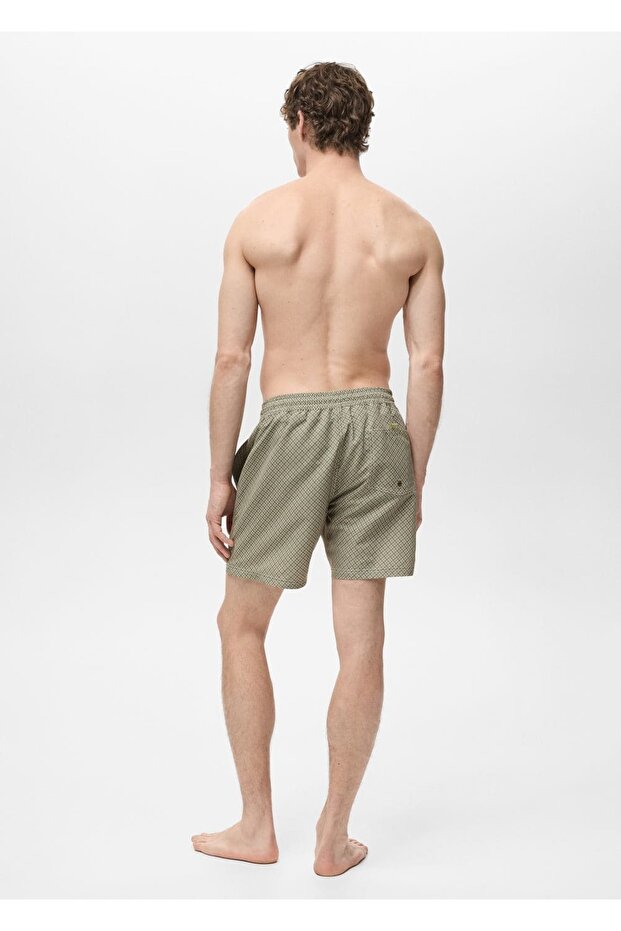 Geometrik desenli mayo - 4