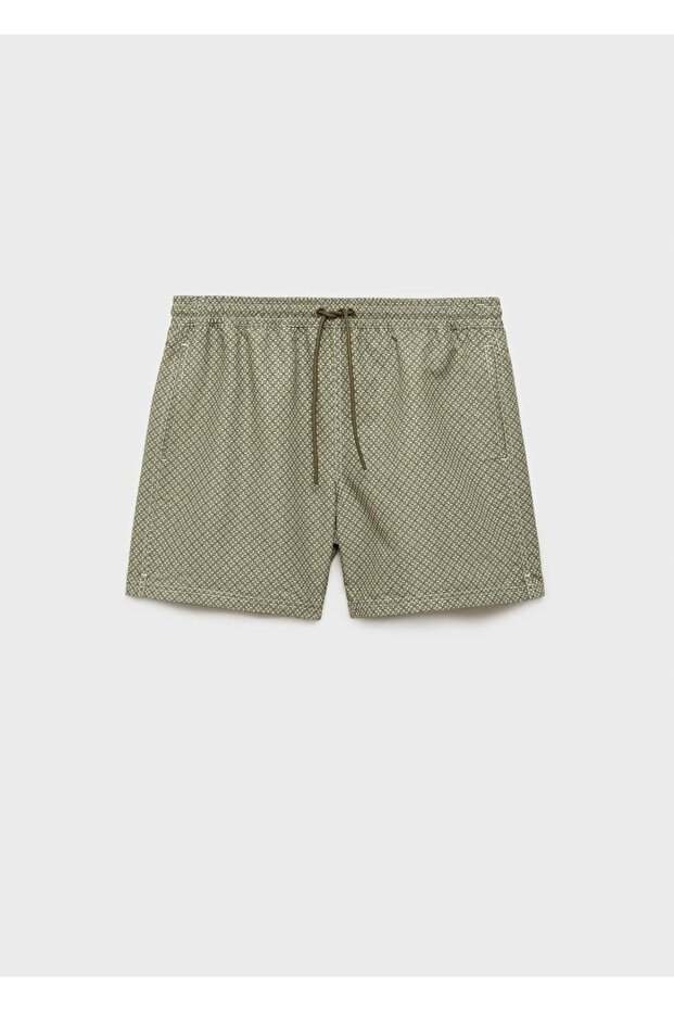 Geometrik desenli mayo - 3