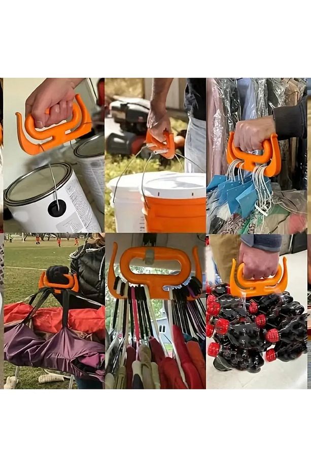 2 Adet Çok Amaçlı Market Pazar Poşet Taşıma Aparatı Poşet Tutucu Taşıma Kiti - 3