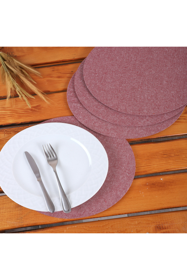 Linen American Serving and Supla and Supla Case. (Set of 6)