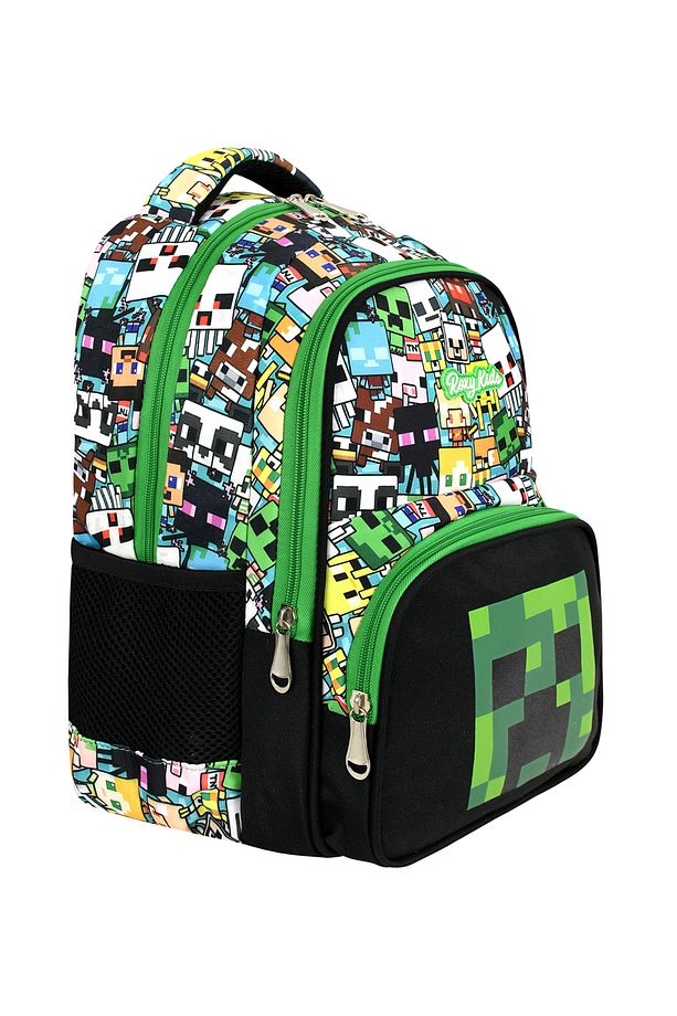 Mine Creeper 3'lü Set Ilkokul Çantası, Termal Beslenme Çantası Ve Kalem Kutusu Seti - 3