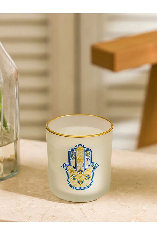 LCW Sarı Göz Baskılı Bardak Mum - 2