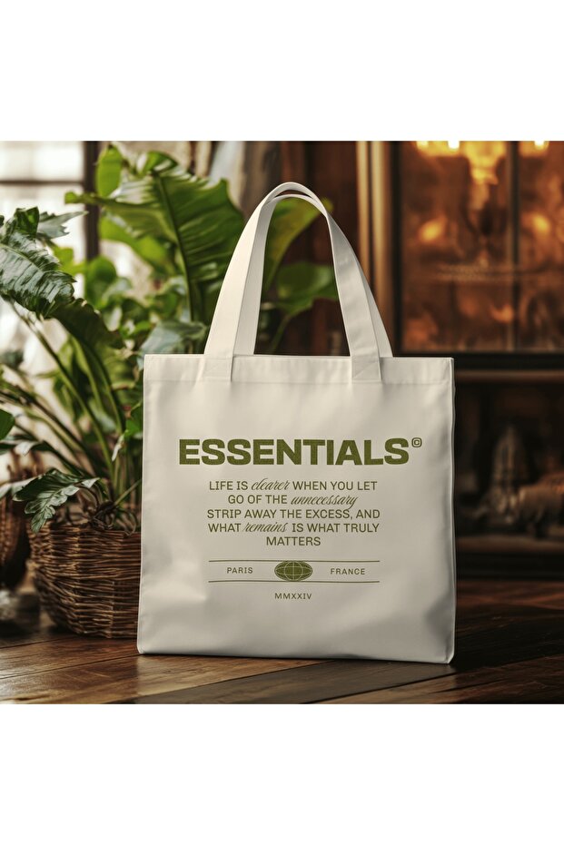 Essentials Printed Canvas Custom Made Bag - 1
