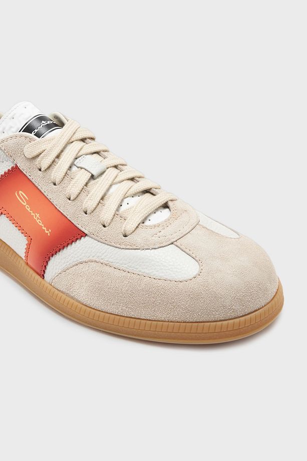 Logolu Hakiki Deri Süet Detaylı Sneaker Ayakkabı Erkek AYAKKABI MBPL21965FARCNOCI70 - 5