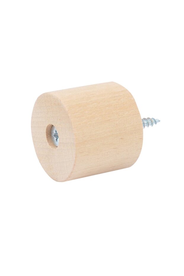 Ahşap Ağaç Ayak Sandalye Sehpa Ünite Kanepe Koltuk Takoz Ayak Yükseltici Boy 4 Cm Çap 4 Cm - 3
