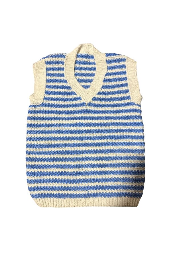 EL ÖRGÜSÜ MAVİ BEBEK SÜVETER - 3