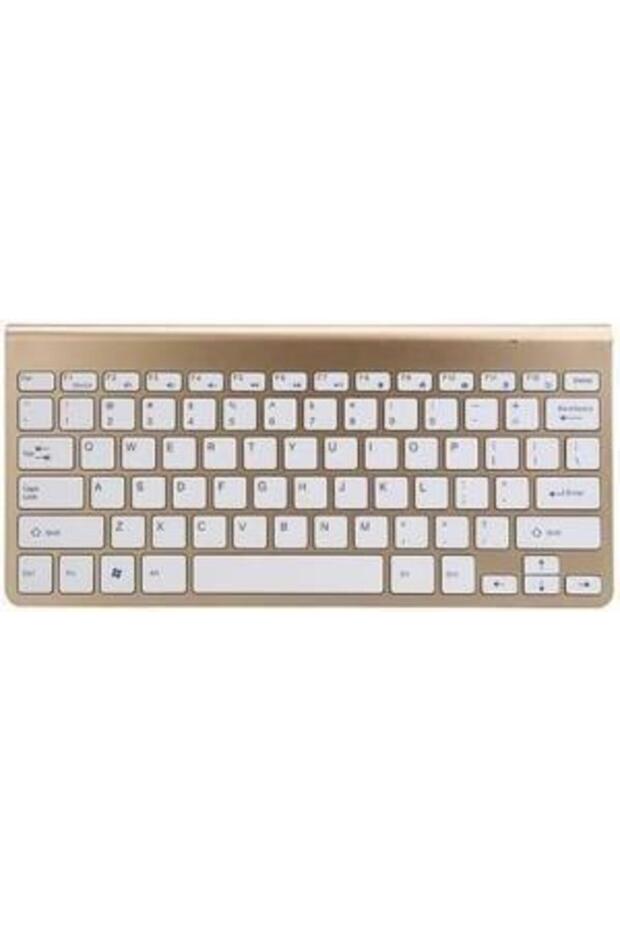 Technopc Ultrapad Ruby W10 10.1" Uyumlu Kablosuz Wireless Pilli Türkçe Q Klavye - Altın - 3