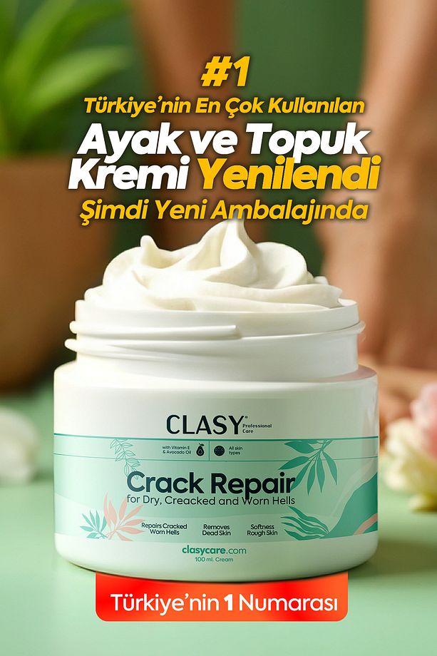 Ayak Ve Topuk Çatlak Kremi, Ayak Bakımı, Ayak Kokusu Ve Topuk 100ml - 1