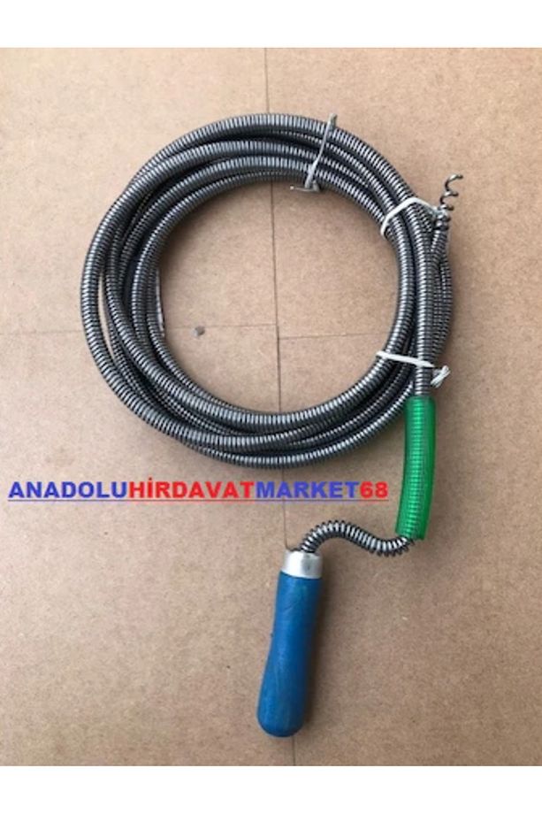 Dmr 15metre 14m Çelik Lavabo Wc Açıcı Tel Banyo Gider Borusu Açma Teli - 1