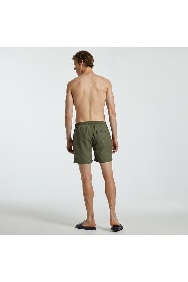 Erkek Haki Regular Fit Deniz Şortu - 2