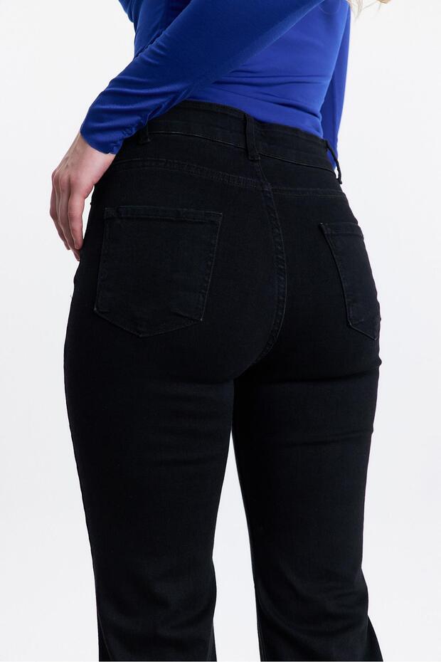 بنطلون اسباني اسود - 12036 - 4