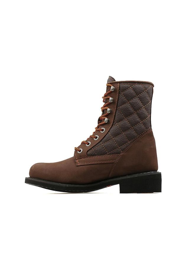 Kadın Kahve New Worker Dark Brown Deri Bot - 3