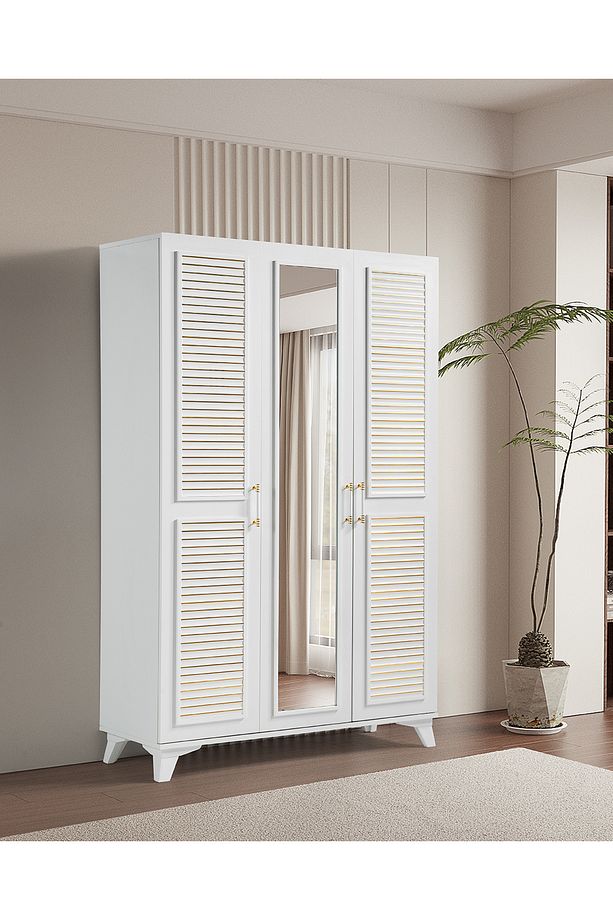Gold Class %100 Mdf 3 Kapaklı Dolap Gardırop - 1