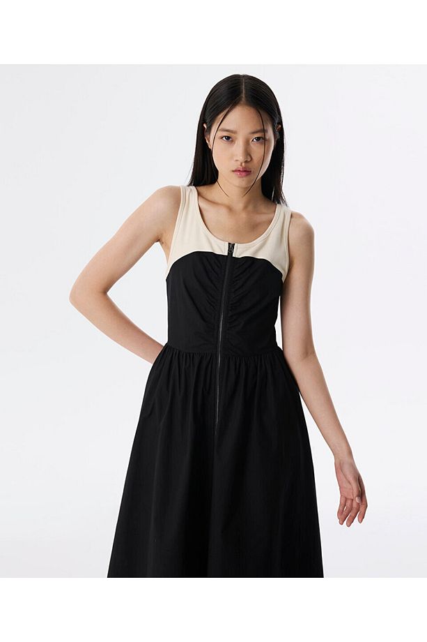 COLORBLOCK MİDİ ELBİSE - 5