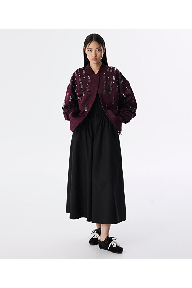 İŞLEMELİ BOMBER MONT - 5