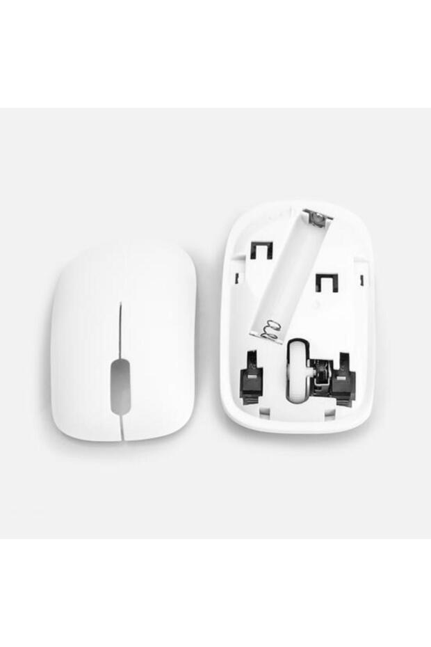 Ulefone Armor Pad 2 11" Uyumlu Kablosuz Wireless Pilli Klavye Mouse Seti - Beyaz - 4