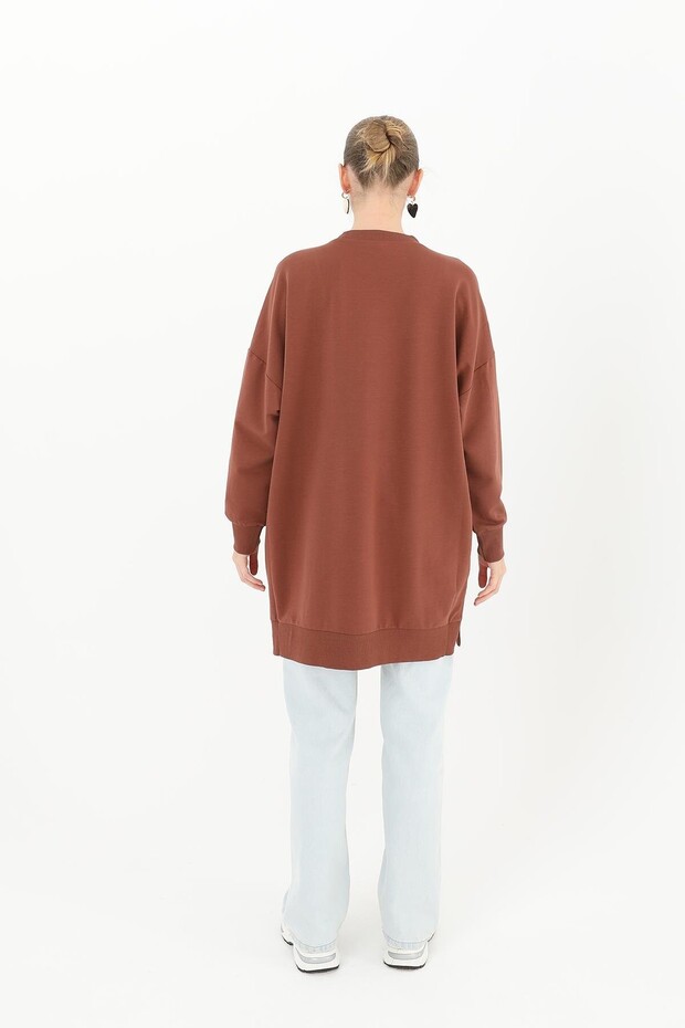 Bisiklet Yaka Basic Araboy Tunik 30644 - 3