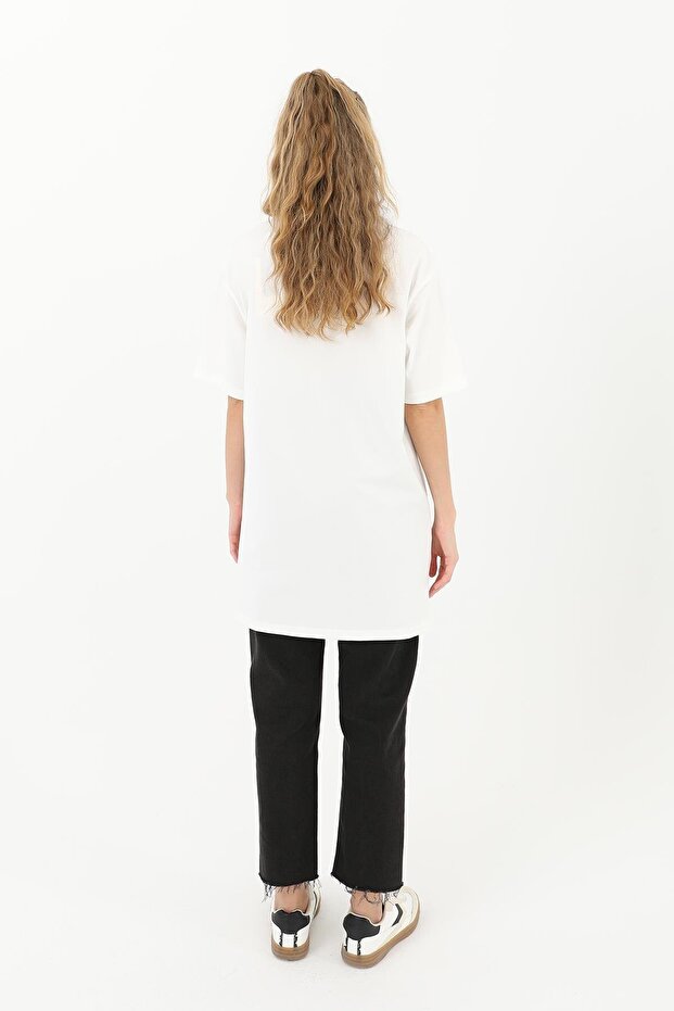 Kadın Basic T-shirt - 30727 - 4