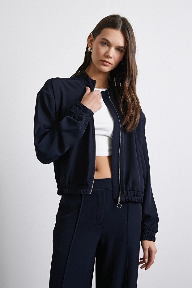 Bomber Ceket Lacivert - 1