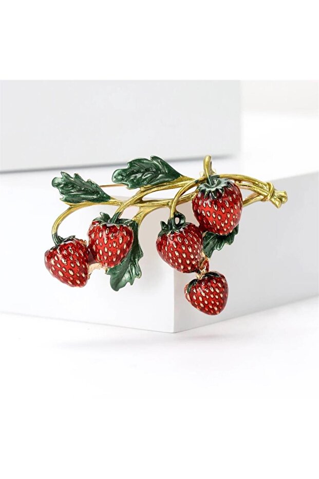 Çilek Broş - 3