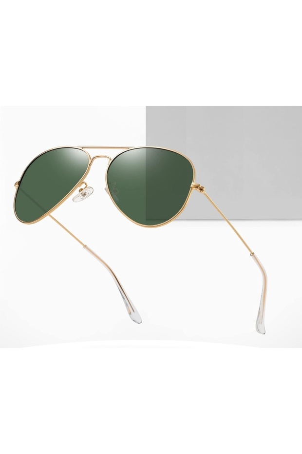 Cbp1069 Gami̇ Polarized Green Glass Unisex Sunglasses..