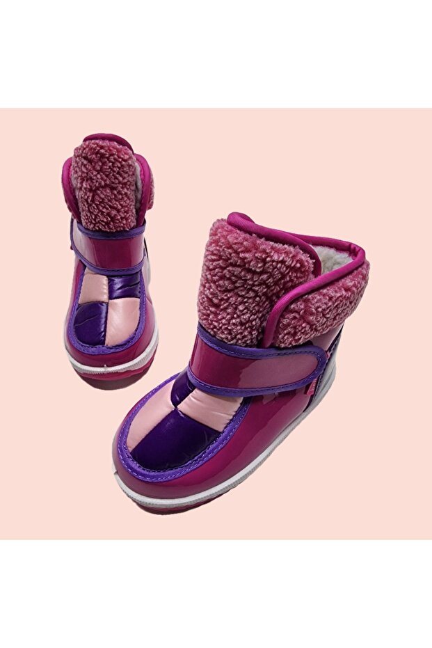 Poly Figürlü Kışlık Çocuk Kar Botu - 3