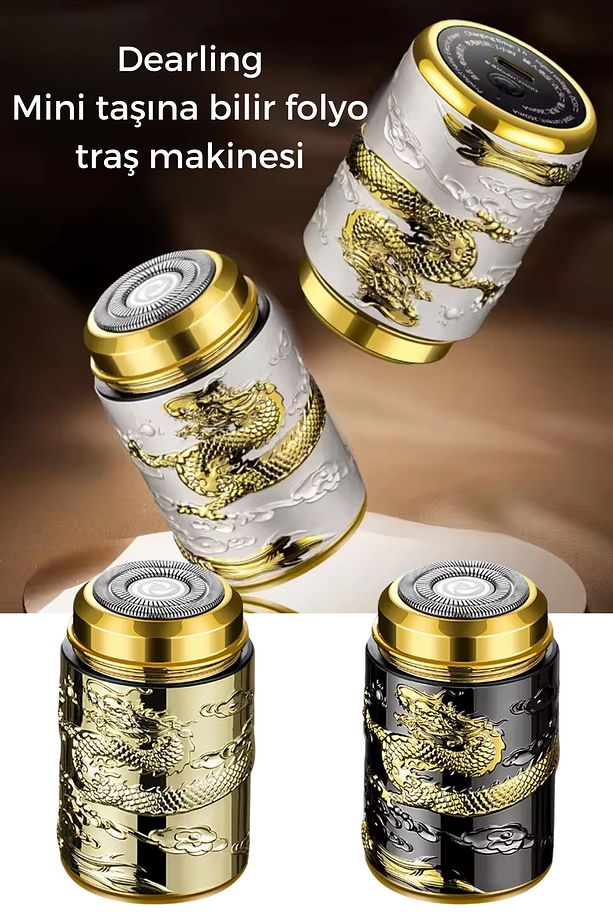 Her Yüze Uyum Sağlayan Sıfır Traş Makinesi, Hızlı Şarj Özelliği Mini seyahat döner jilet taşınabilir - 1