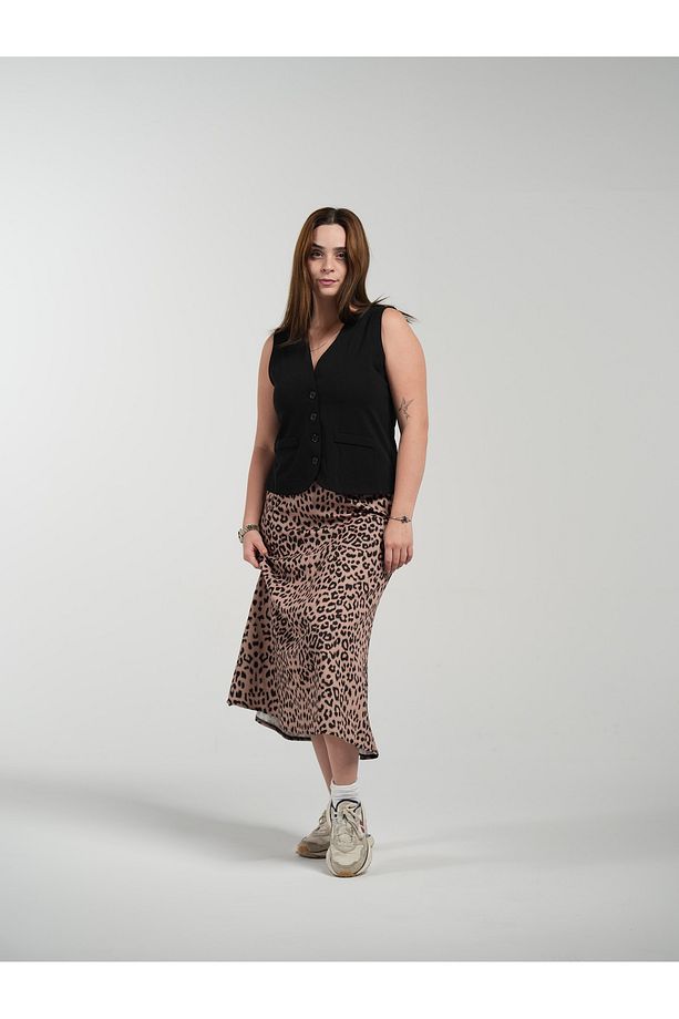 Büyük Beden Leopar Etek - 4