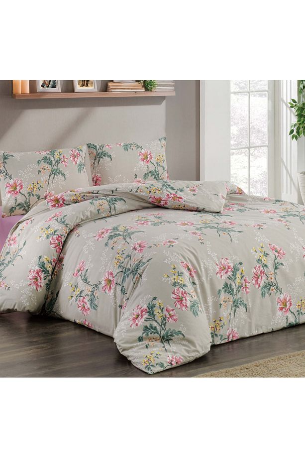 Kristal Ranforce Tek Kişilik Nevresim Takımı Flora - 2