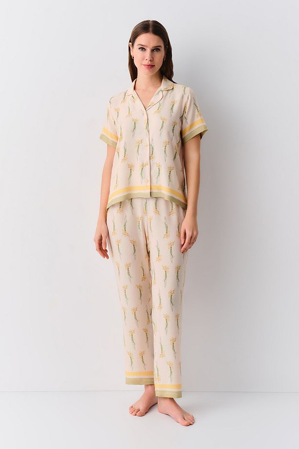 Elegant Maskülen Pijama Takımı - 1