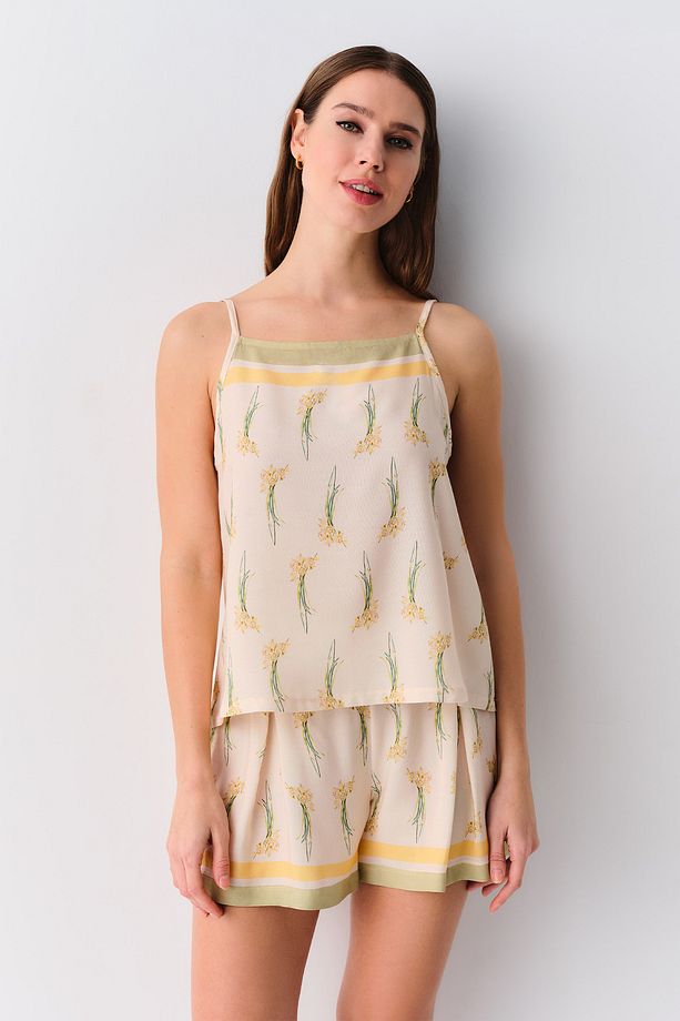Elegant Şort Pijama Takımı - 1