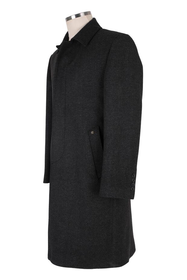 Yün Klasik Palto - 3