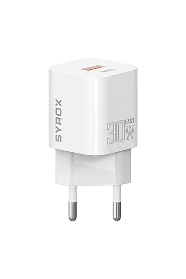 PDQ30B 30W PD QC 4.0 1xUSB-A + 1xType-C Port Çıkışlı Şarj Cihazı - Beyaz - 1