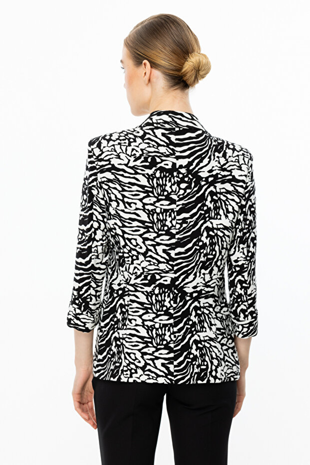 Tek Düğme Duble Kol Ceket - 3