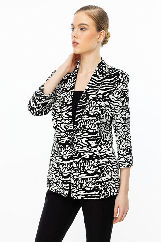 Tek Düğme Duble Kol Ceket - 2