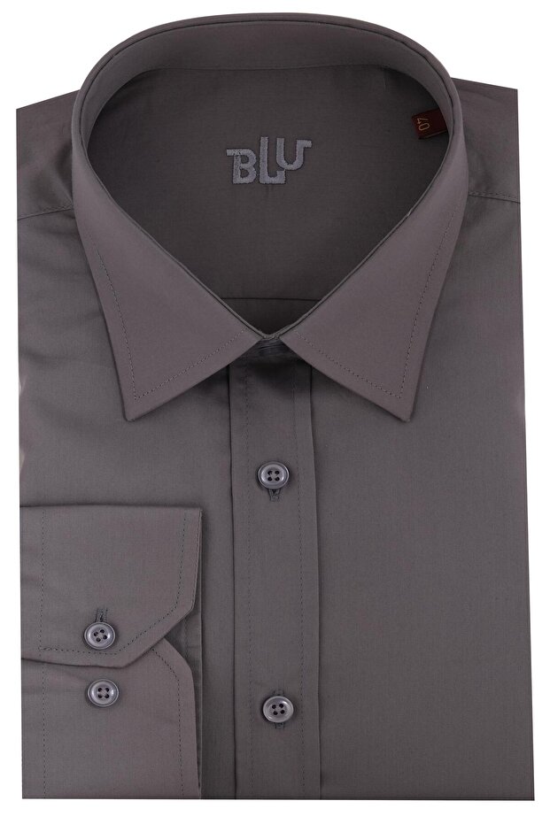 Kravat Yaka Klasik Gömlek - 1