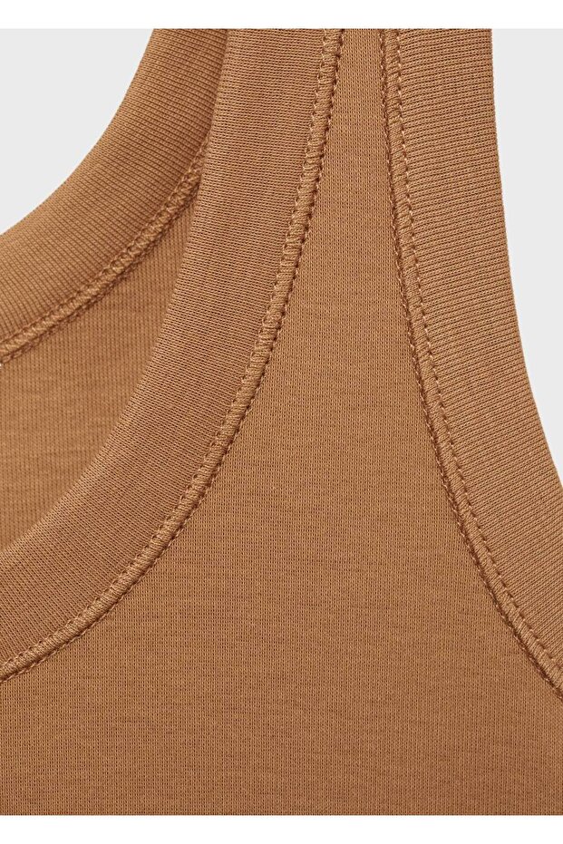 %100 pamuklu askılı bluz - 3