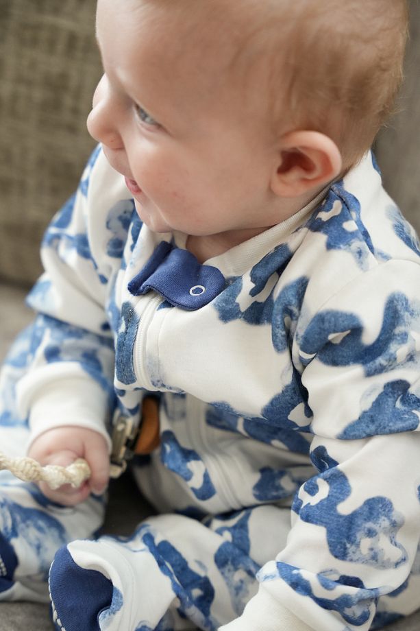 Bebek Uyku Tulumu ve Oyun Pijaması %100 Pamuk - Tek Parça Önden Fermuarlı Tulum Pijama - 9