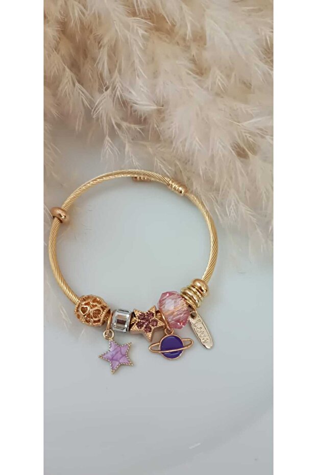 Çelik Bileklik Charm