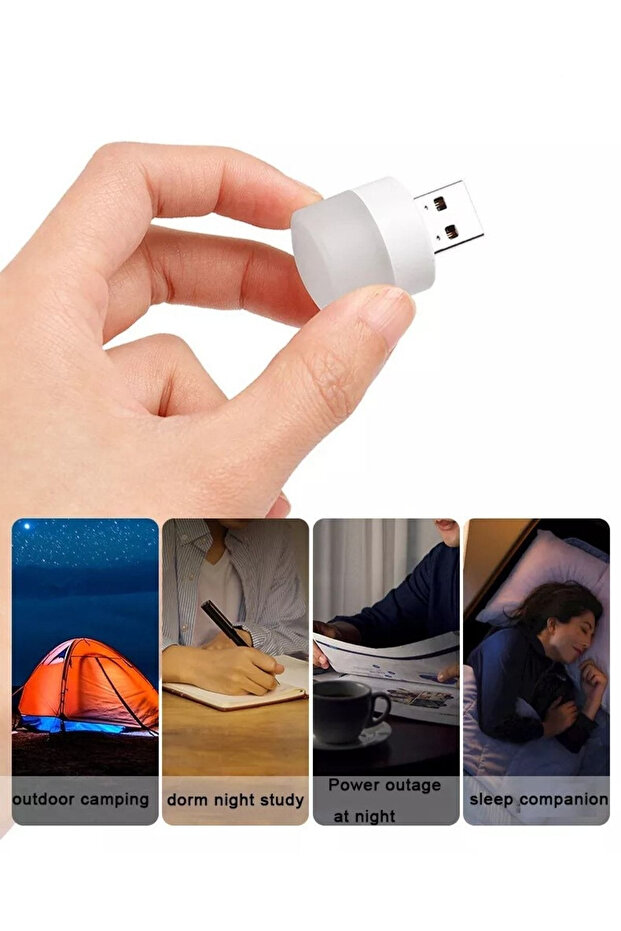 zeixpow Kamp & Gece Lambası Taşınabilir Mini Usb Led Işık 1 Adet