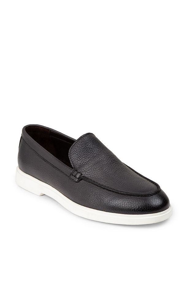 Erkek Hakiki Deri Gri Loafer Ayakkabı - 6