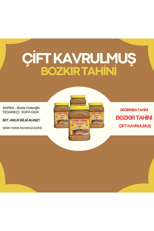 Çifte Kavrulmuş Bozkır Tahini 4'lü (4x800gr) - 4