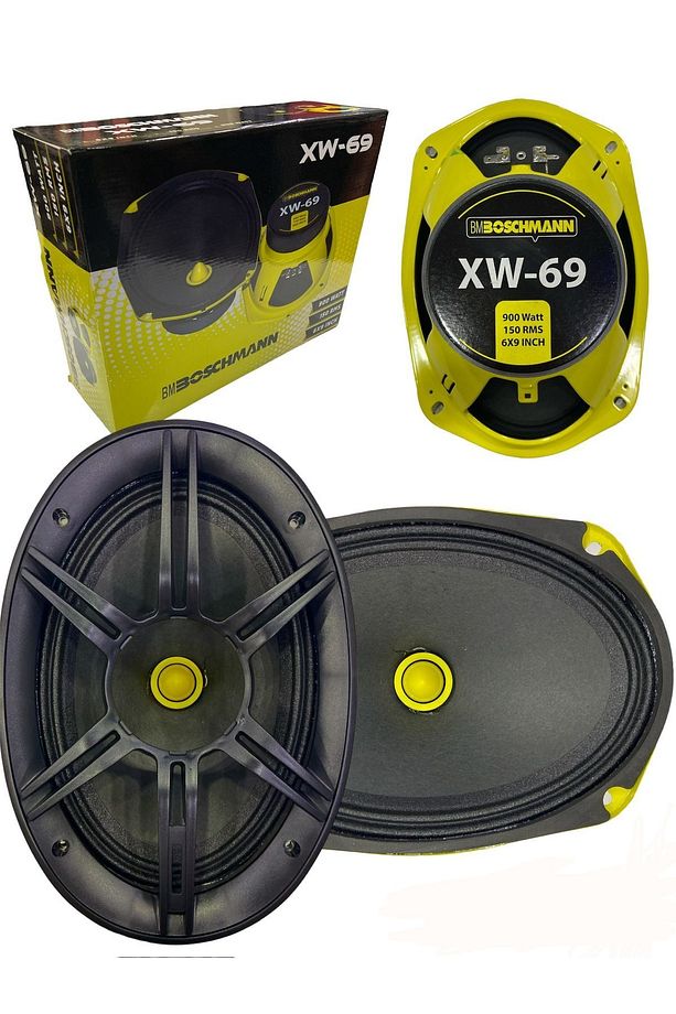 Bm Audıo 900 Watt 150 Rms Oval Midrange Mermi Göbek Oto Hoparlör Amfi Uyumlu 2 Adet - 2