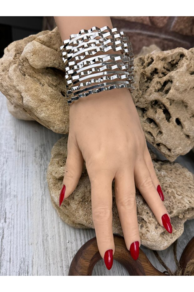 Kelepçe model bilezik - 2