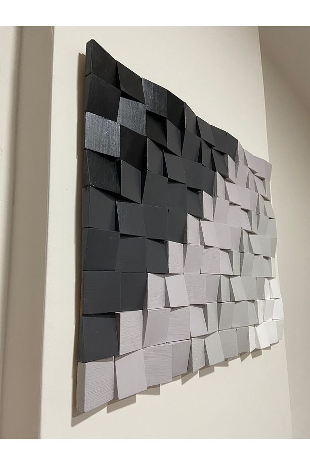 Stone Akustik Duvar Panel Tablo / 3d Duvar Taşı - 3