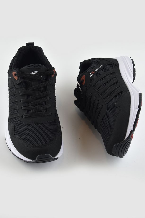 Mp 6803 Ortopedik Taban Siyah Unisex Spor Ayakkabı Hafif Eva Taban - 4