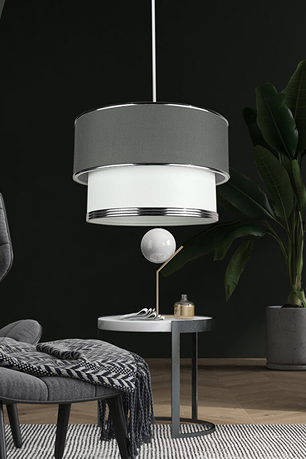 Stone Sarkıt Antrasit Avize E68 - 1