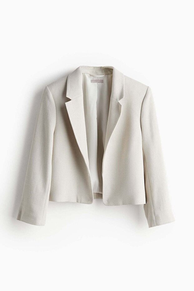Slit-cuff blazer
